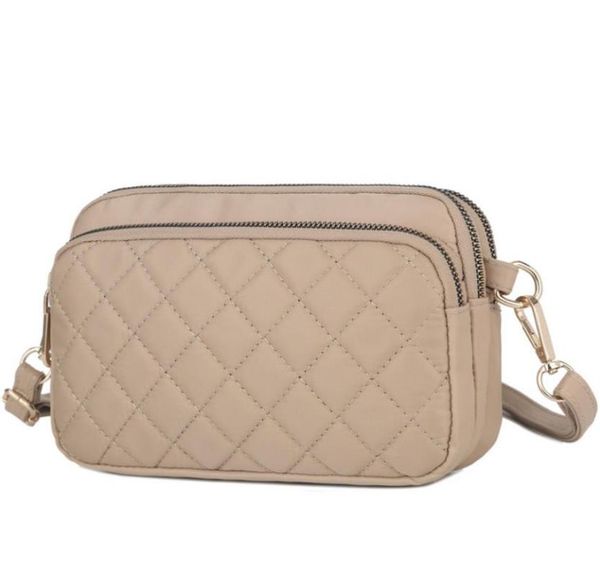 

yilunxi nylon ling line grid lady's single-shoulder bag pure color cross-body bag for women casual female messenger lady
