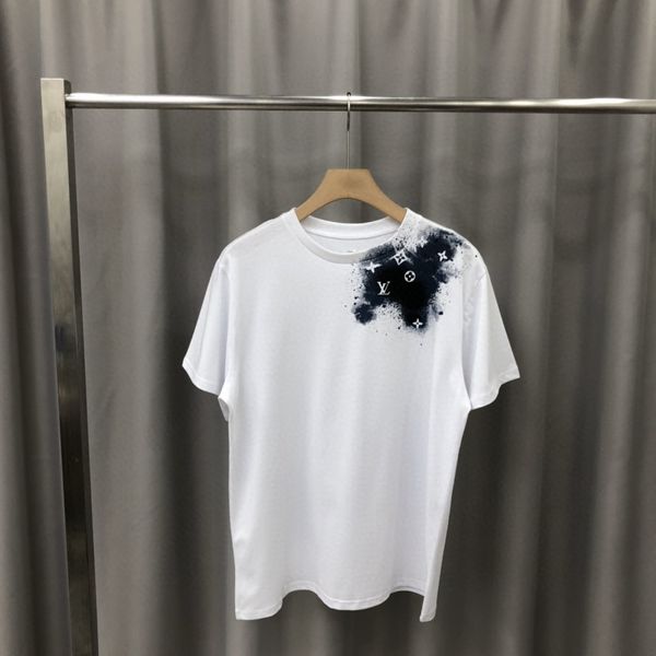 

2020ss spring and summer new high grade cotton printing short sleeve round neck panel t-shirt size: -l-xl-xxl-xxxl color: black white v34, White;black