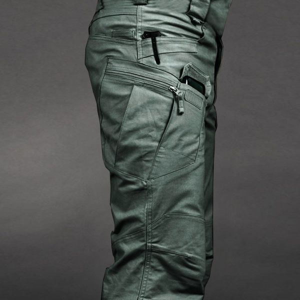 

pencil pants loose drawstring men pant scratch-proof waterproof pants for outdoor camping climbing, Black