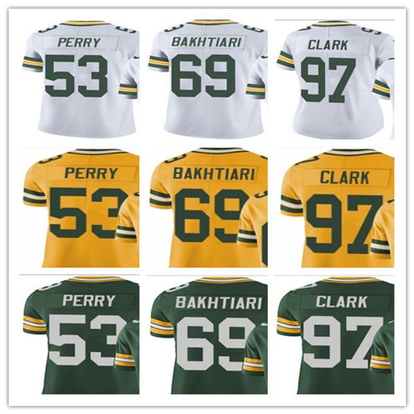 

Green bay men 039 women 039 youth packer 53 nick perry 69 david bakhtiari 97 kenny clark green white cu tom football jer ey