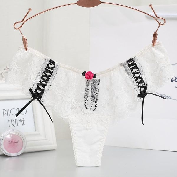 

awomen underwears women's panties women's underwear women's low waisted lace underwear rose transparent interest briefs, Black;pink