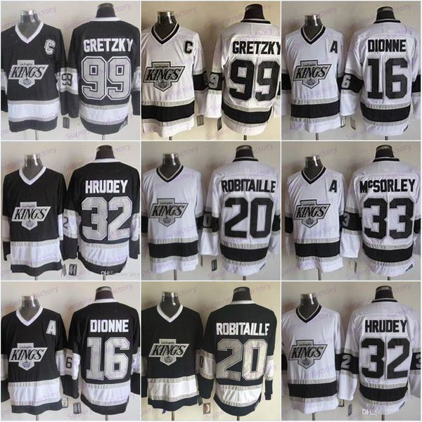 

Los Angeles Kings Heritage Throwback Jersey 99 Wayne Gretzky 16 Marcel Dionne 32 Jonathan Quick 20 Luc Robitaille 33 Marty McSorley jerseys