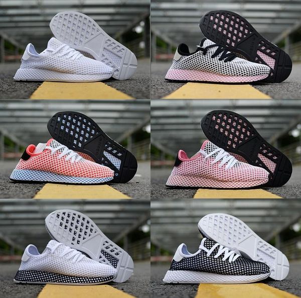 

deerupt summer new deerupt runner fashion comfortable mesh breathable lace casual shoes, Black