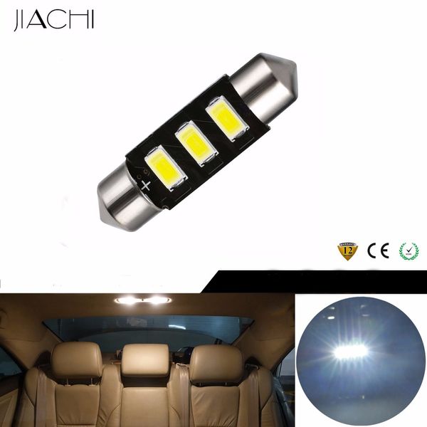 

jiachi 100pcs festoon c5w 36mm led bulbs led 5730 smd car interior lighting ceiling light light-emitting diodes white dc 12volt