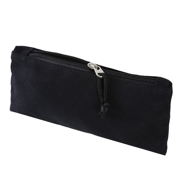 

multipurpose cosmetic bag with zipper plain natural make-up pouch cotton canvas travel toiletries bag