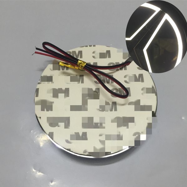 

87mm 5d car led logo light white red blue auto emblem bulb rear styling badge lamp