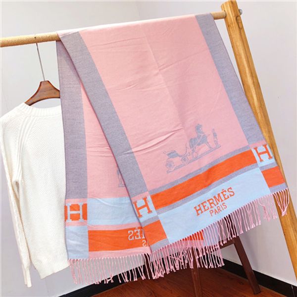 

winter cashmere shawls knit long, soft and warm wool scarves, Blue;gray