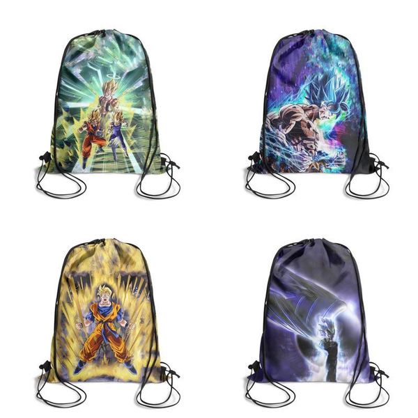 

dragon ball z супер saiyan желтого lightfashion спортивный ремень рюкзак, дизайн поп характер прочный и удобный струнный пакет для тренажерн