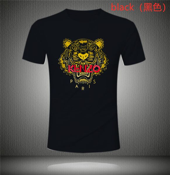 

summer mens t shirts men's lovers' couple 100% cotton short sleeve cool women man t-shirt clothes male tee shirts tiger head, White;black