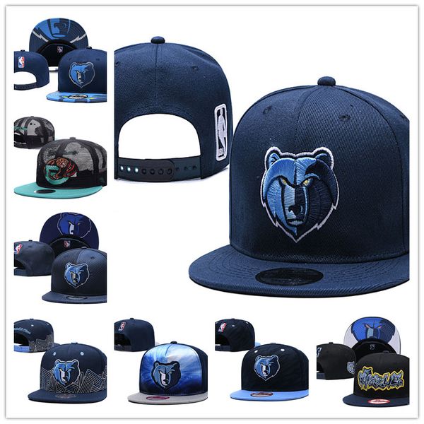 

17 styles mens womens basketball grizzlies snapback hats baseball football cap flat adjustable cap sports hat mix order, Blue;gray