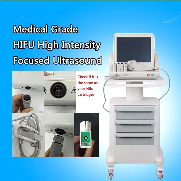 

effective hifu high intensity focused ultrasound hifu face lift wrinkle removal body slimming machine for face and body with 5 cartridges