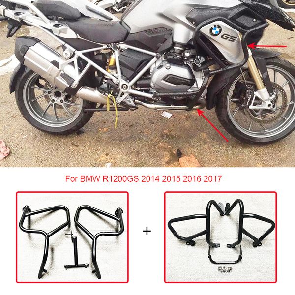 

for r1200gs lc 2014-2017 bumper crash bar engine guard protector full set upper&lower 2014 2015 2016 2017 r1200gs lc