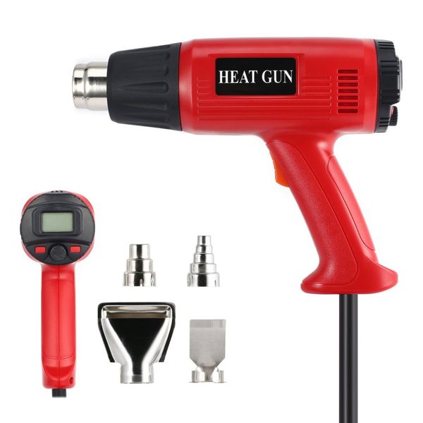

2000w lcd display industrial electric air gun thermoregulator heat guns shrink wrapping thermal power tool