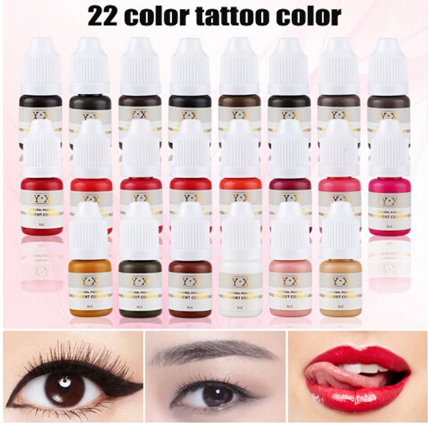 Semi Permanent Make-up Augenbrauen Tinten Lippen Augenlinie Microblading Pigment Tattoo Farbe