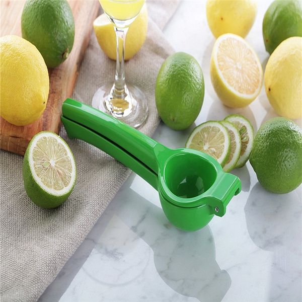 

премиум качество металла ручной лимонная соковыжималка / известь juicer- citrus press juicer алюминий известь соковыжималка, зеленый фруктов