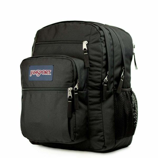 

jansport big student backpack black school bag men womens shoulderbag handbag knapsack satchel for school travel hiking camping sports bags