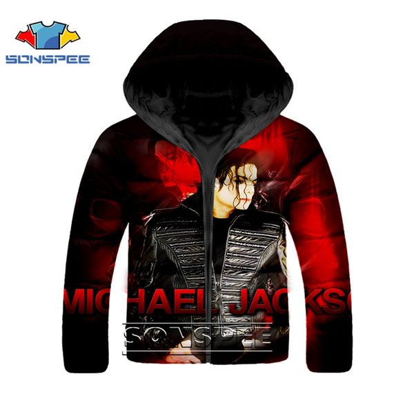 

anime hoodies rock hoodie 3d print harajuku coat men women fashion michael jackson down jacket streetwear winter warm sweatshirt, Black