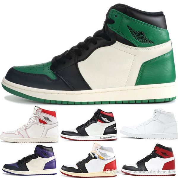 

banned 2019 1s mens basketball shoes couture union unc phantom black bred toe multicolor women 1 trainer sports sneakers 5.5-13