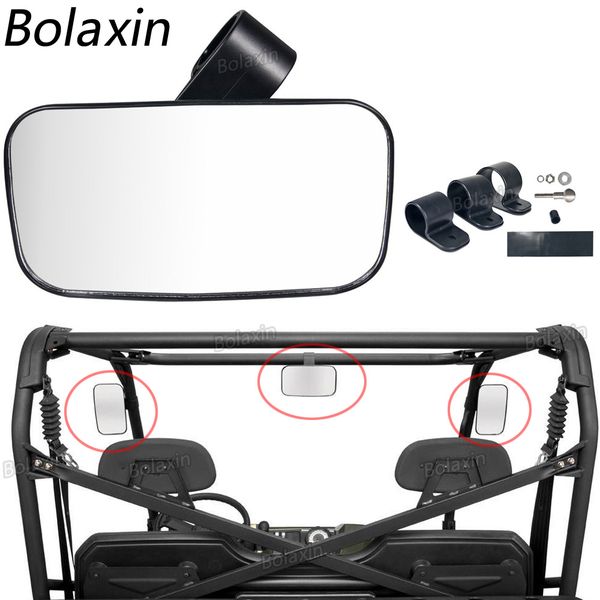 

new bolaxin utv clear side rear view center mirror / convex mirror adjustable high impact abs housing with shatter-proof tempere