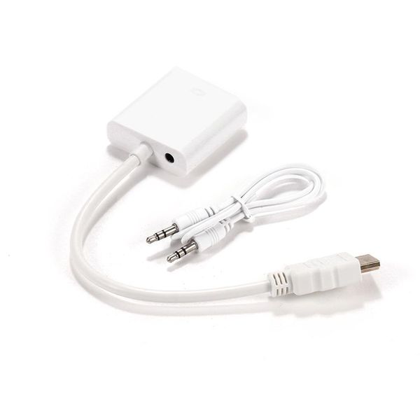 

Кабель адаптера HD-VGA с поддержкой 1080P Кабель HD TO VGA с аудиокабелем Новый