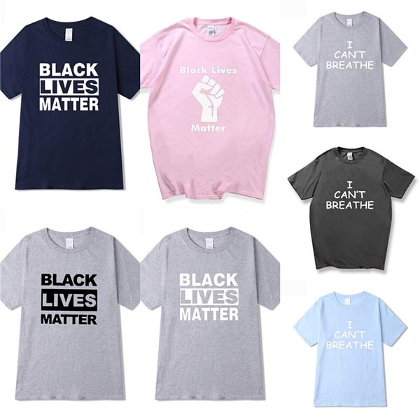 

i cant breathe2020 new fashion brand t-shirt star designer spring summer color sleeves vacation short sleeve tees casual letters printin #98, White;black