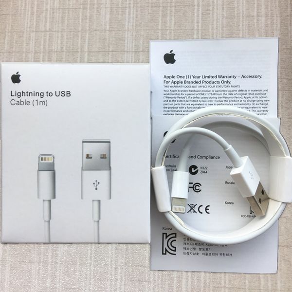 

100pc 6 generation a original oem quality 1m 3ft u b data ync charger cable for iphone 5 6 7 8 x xr x max with retail package