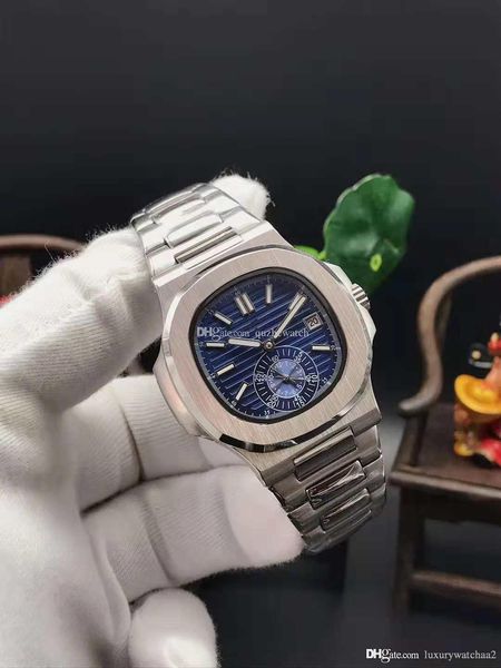 

2018luxury watches brand stalinless steel gold dial date automatic designer sport watch mechanical mens watches men nautilus 5980 wristwatch, Slivery;brown