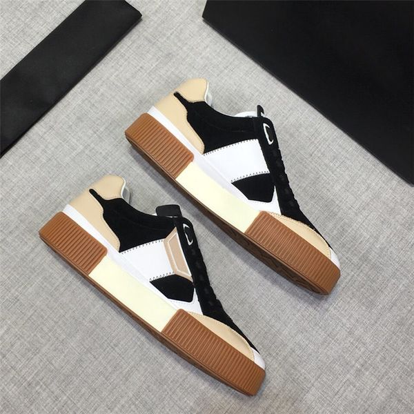 

2020 latest luxury men brand designer casual shoes men designer shoes multicolor fashion men sneaker causal shoes v7, Black