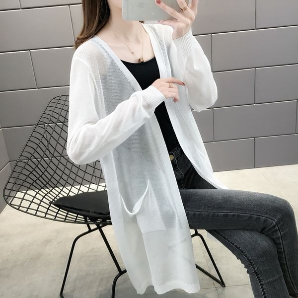 

room 156994, 2 rows, no.3 1] take a real p of the new medium and long ice pocket sunscreen shirt 42, White
