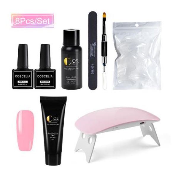 

nail art kits manicure set extend builder finger extension electric drill uv led acrylic lamp
