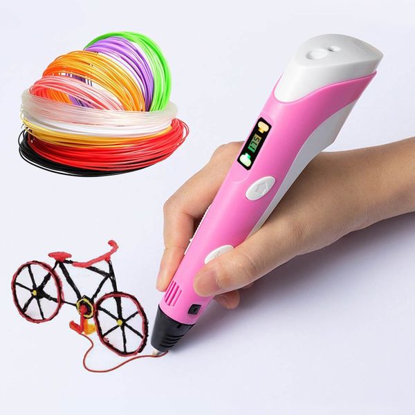 

творческая ручка для 3d печати с нитями pla регулируемая температура ручка для рисования детские подарки на день рождения развивающие игрушк