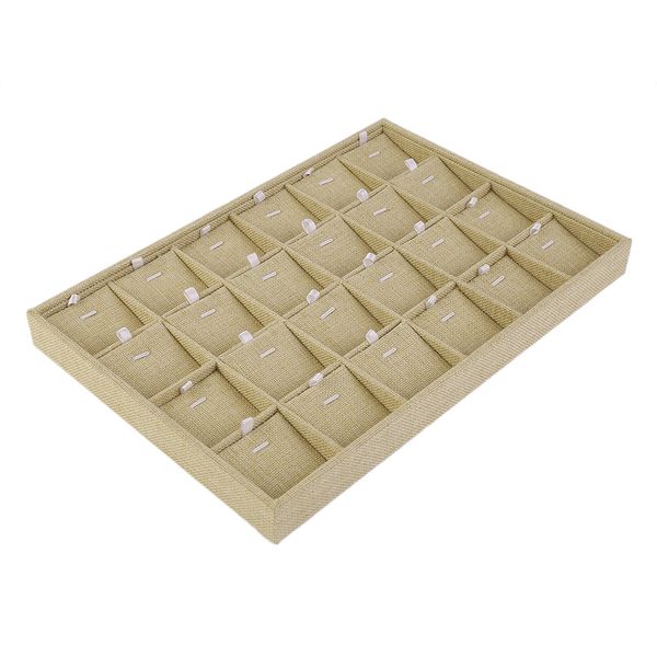 

24/18 slots perfect earring necklace pendant bracelet jewelry display tray box container boxes makeup case organizer gift 2018, Pink;blue