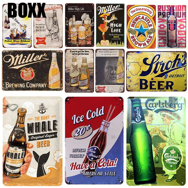 

miller plaque metal vintage tin sign pin up shabby chic decor metal signs vintage bar decoration metal poster pub plate