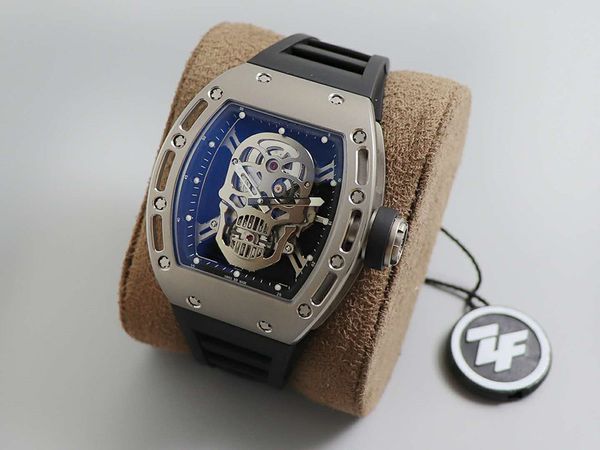 

silver the tourbillon montre de luxe personality watches relógio de luxo reloj de lujo automatic watch