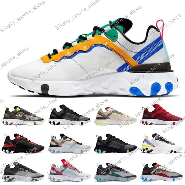 

2020 element 87 55 running shoes for men women light bone triple black bred hyper pink mens trainers sports sneakers runner 200629c001-01