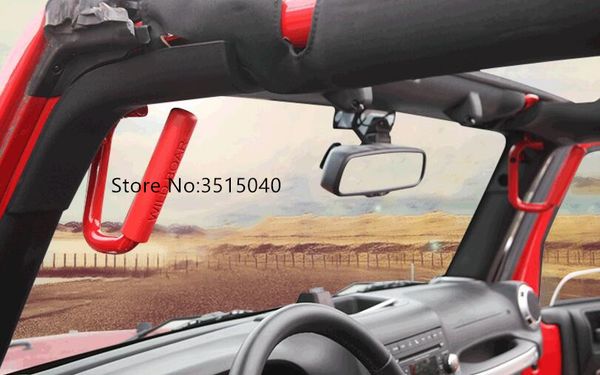 

brand new car interior metal grab handles car grab handle for wrangler 2007-2016 2 doors/4 doors styling accessories