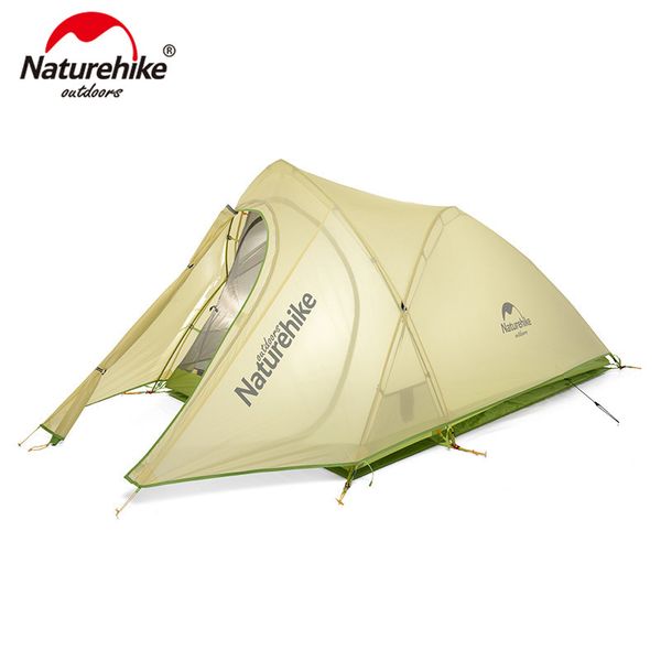 

naturehike cirrus ultralight tent 2 person 20d nylon with silicon coated camping tent with mat nh17t0071-t