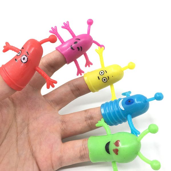 

cute tpr cartoon monster finger action figure creative funny toys action model figures toys tell story props gifts for kids