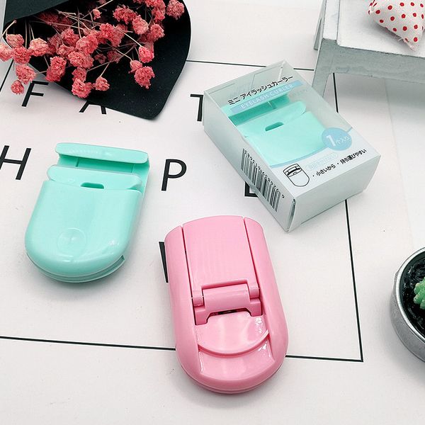 

pvc bag mini eyelash curler girls plastic portable eyelash curler beauty makeup tool new women plastic curling eyelashes auxiliary