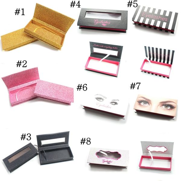 

false eyelash box storager portable cosmetic makeup cases eyelashes jewelry rings necklace storage empty case box holder