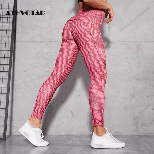 

athvotar women high waist casual leggings women fashion multicolor striped heart leggings workout fitness sports legging, Black