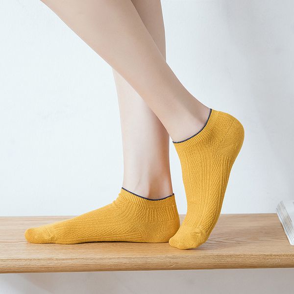 

cotton candy colors socks women funny cute boat sock kawaii art happy japanese breathable streetwear fashion casual calcetines, Black;white