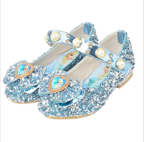 

flower children leather shoes princess baby girl shoes for kids glitter wedding party infantil chaussure enfant high heels, Black;red
