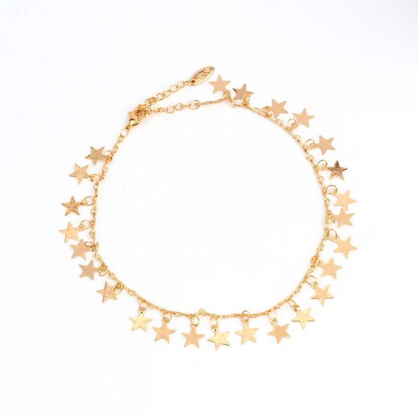

rainbow star anklet for women foot chain jewelry ankle, Red;blue