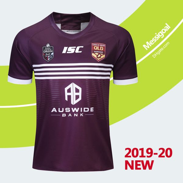 

New 2019 2020 queen land maroon rugby jer ey nrl national rugby league maroon home rugby hirt ize 3xl aaa quality