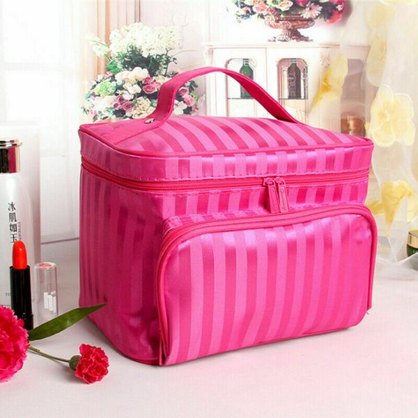 

fashion women waterproof large makeup storage bag cosmetic bag travel toiletry wash case handbag hanging toiletry kit organizer