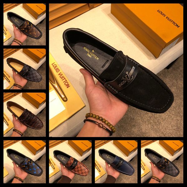 

18ss большой размер 46 non-slip 2019 натуральная кожа мужская обувь повседневная роскошные мокасины мужские мокасины конструкторы итальянски, Black