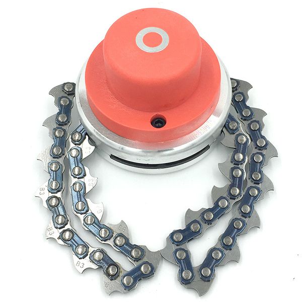 

universal gardening steel trimmer head chain brush cutter garden grass trimmer head with thickening chain for lawn mower tools