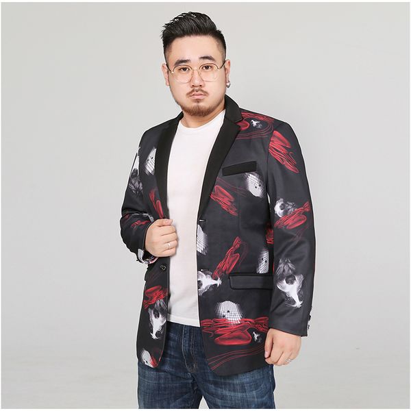 

new latest design men jacquard suit blazer two buttons slim fit men wedding party suit jackets plus size blazer 4xl 5xl 6xl, White;black