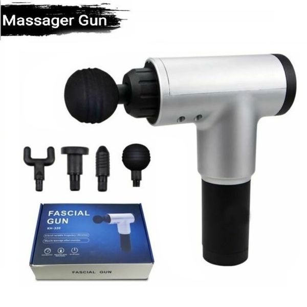 

4 heads upgrade massage gun body massager therapy massagers relief after training body relaxation massage